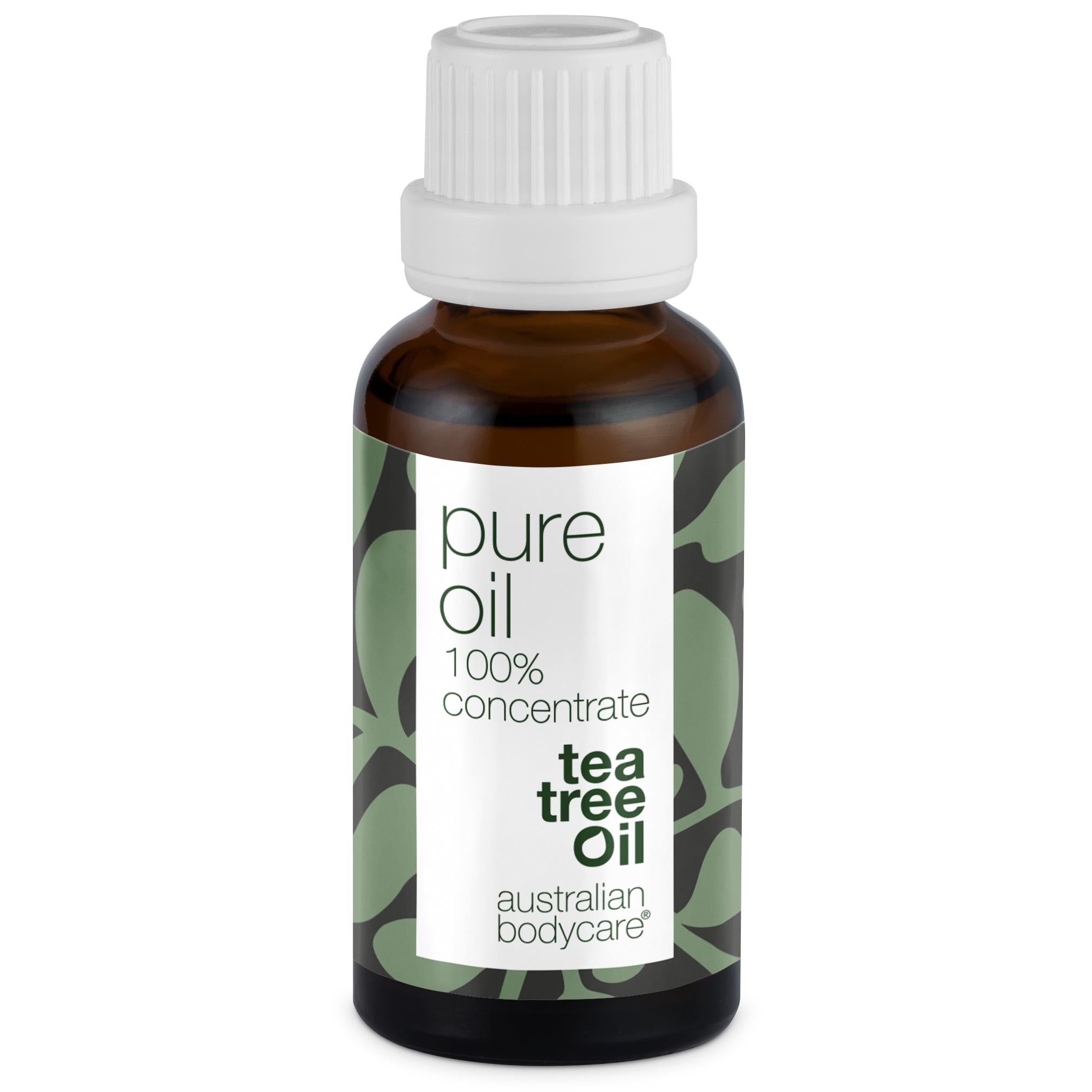 Koncentreret Tea Tree Oil til hudproblemer — 100% naturlig og ufortyndet Tea Tree Oil fra Australien