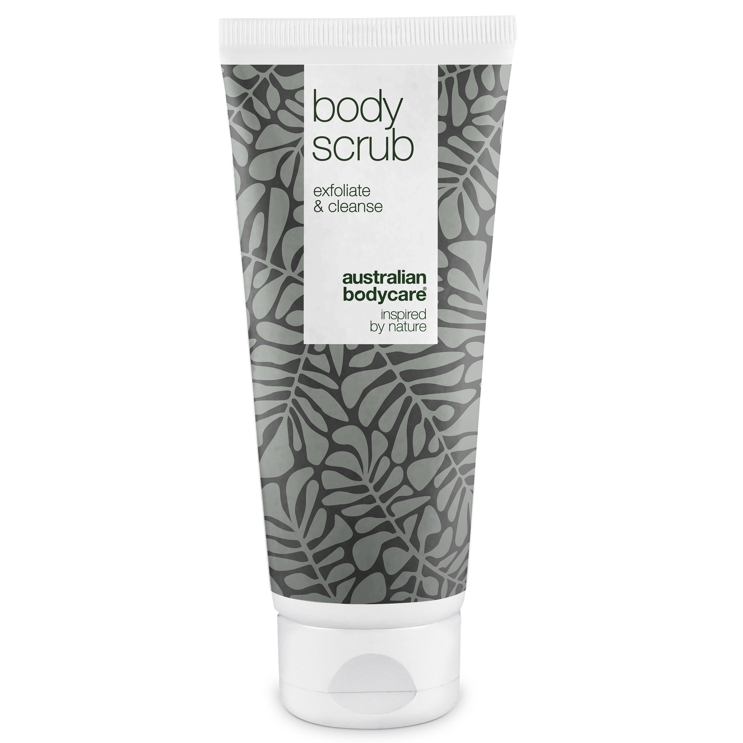 Body Scrub til bumser og uren hud på kroppen — Eksfoliering med 100% naturlig Tea Tree Oil - Også til intim brug