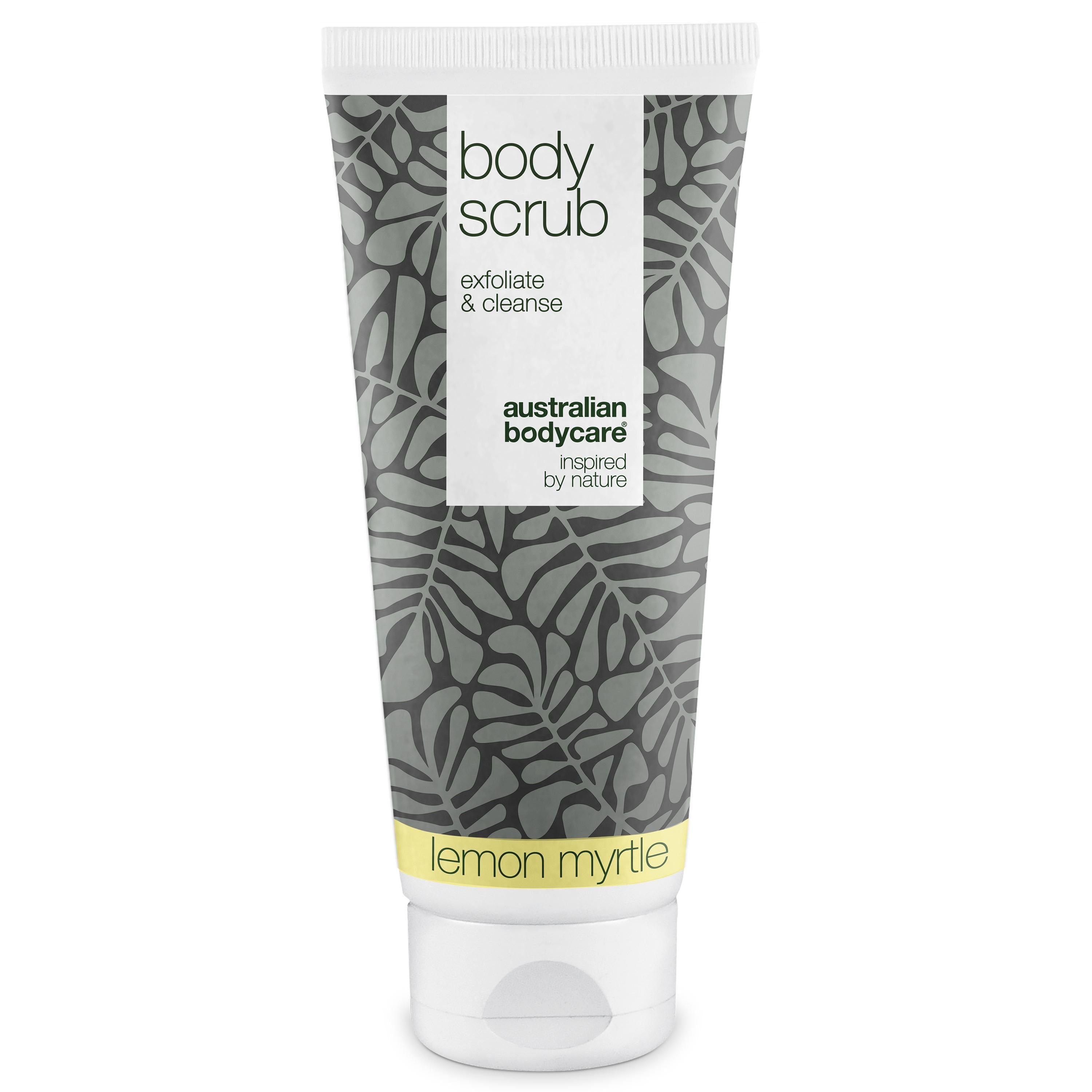 Body Scrub til bumser og uren hud på kroppen — Eksfoliering med 100% naturlig Tea Tree Oil - Også til intim brug