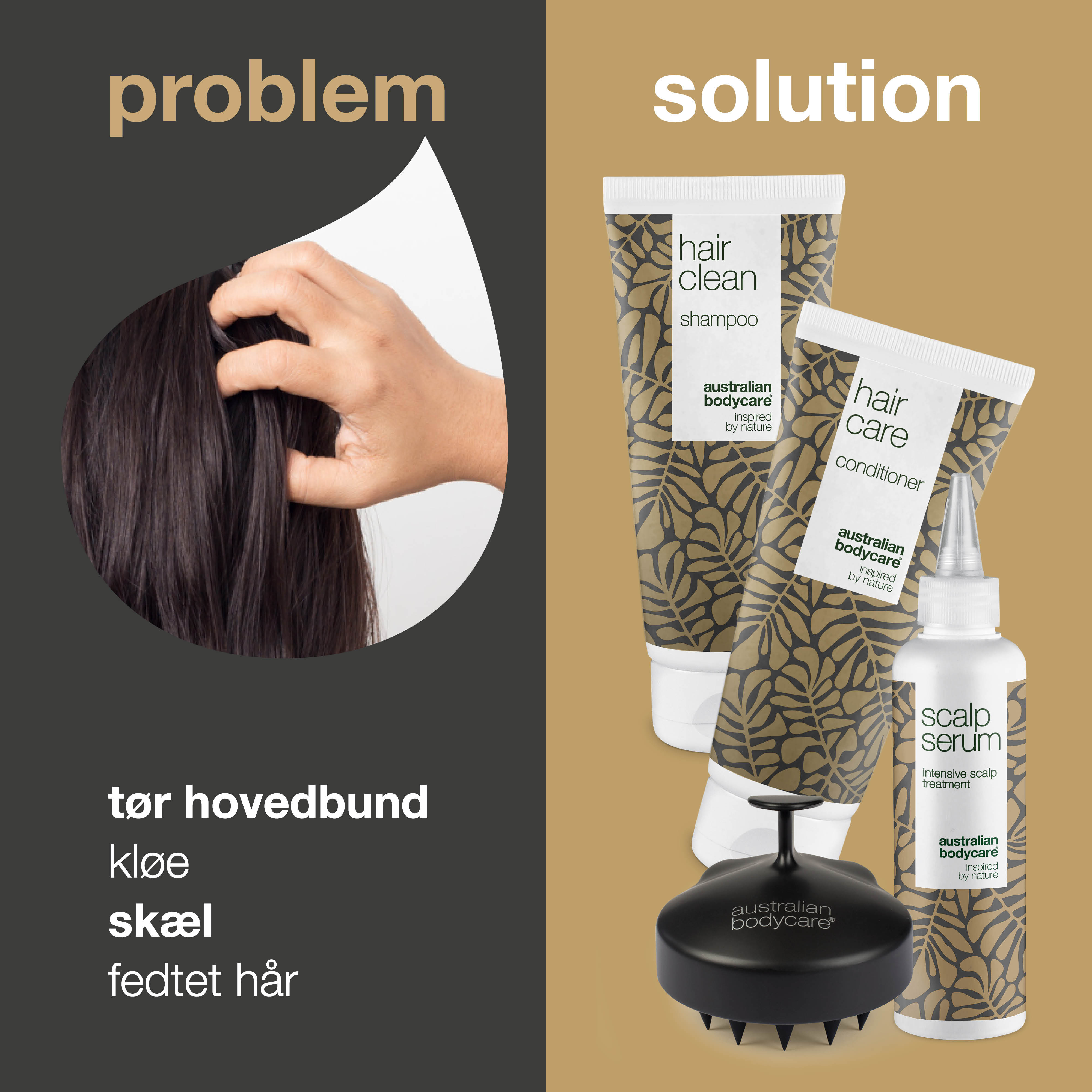 Den ultimative hovedbundspakke — 4 produkter til skæl, fedtet, tør eller kløende hovedbund