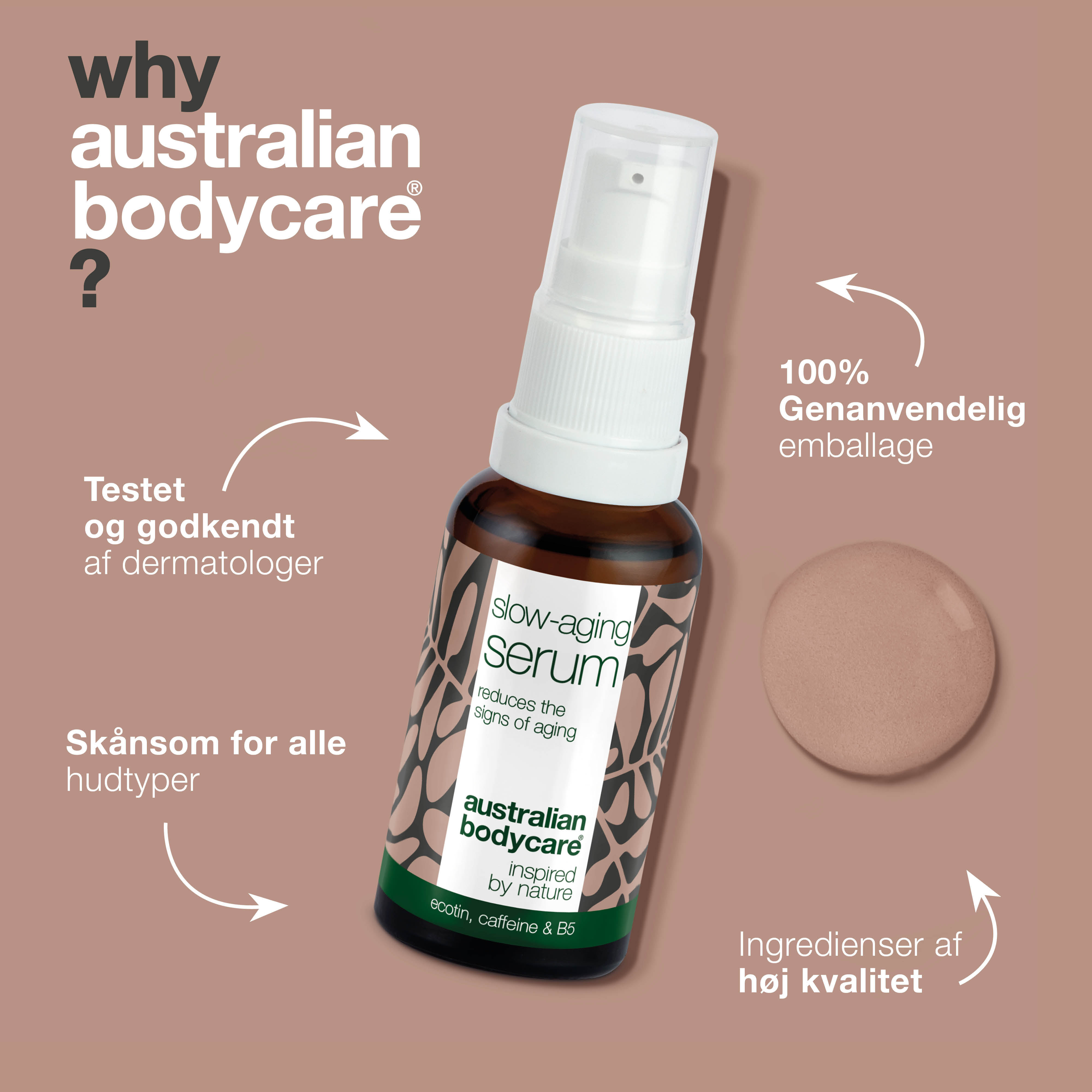 Slow-aging Serum – Effektiv pleje til rynker og moden hud — Slow-aging Serum fugter, opfrisker og reducerer synlige rynker. Perfekt til moden hud 50+. Bestil nu og oplev glattere hud.
