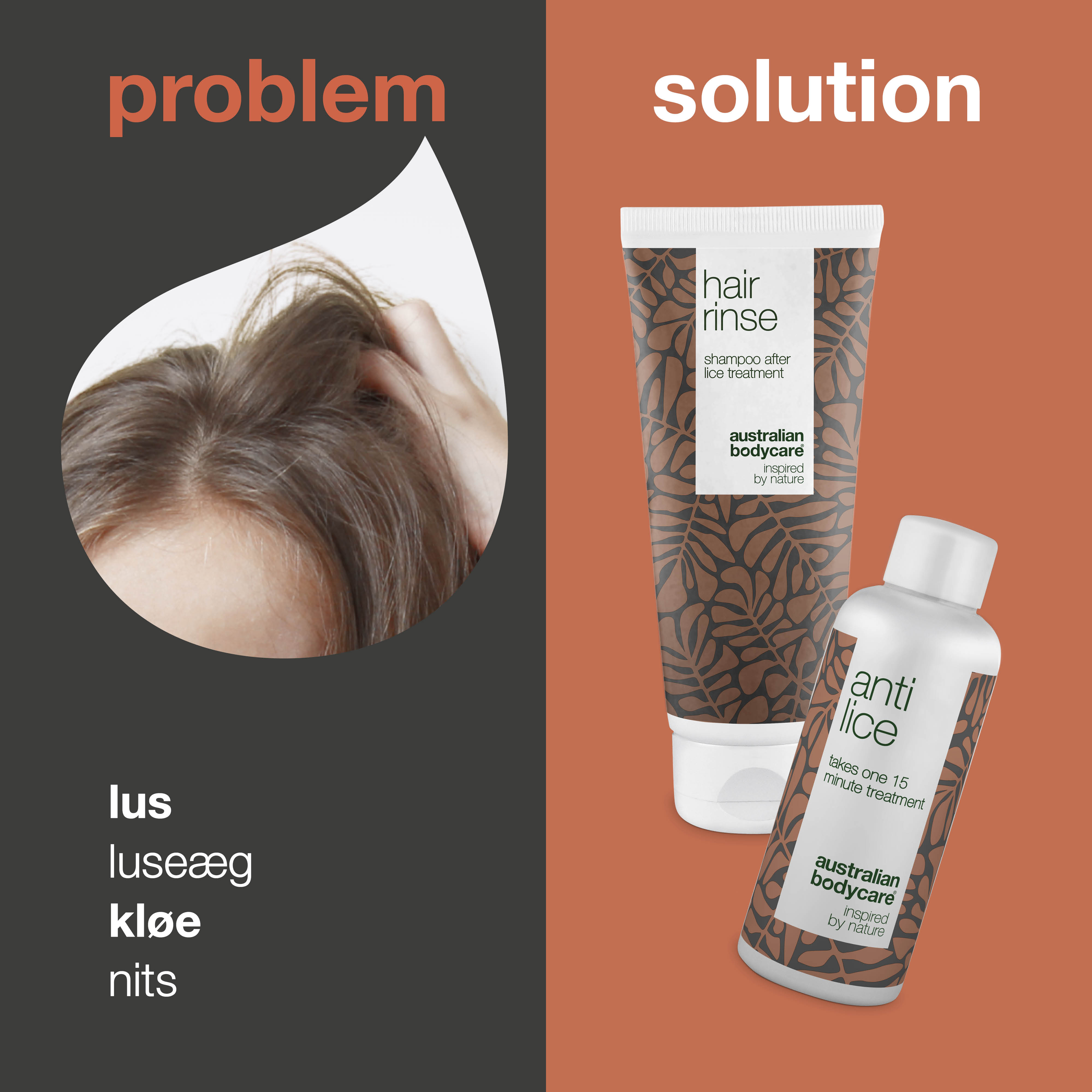 2 luseprodukter til behandling af lus — Lusekur og forebyggende luseshampoo til problemer med lus
