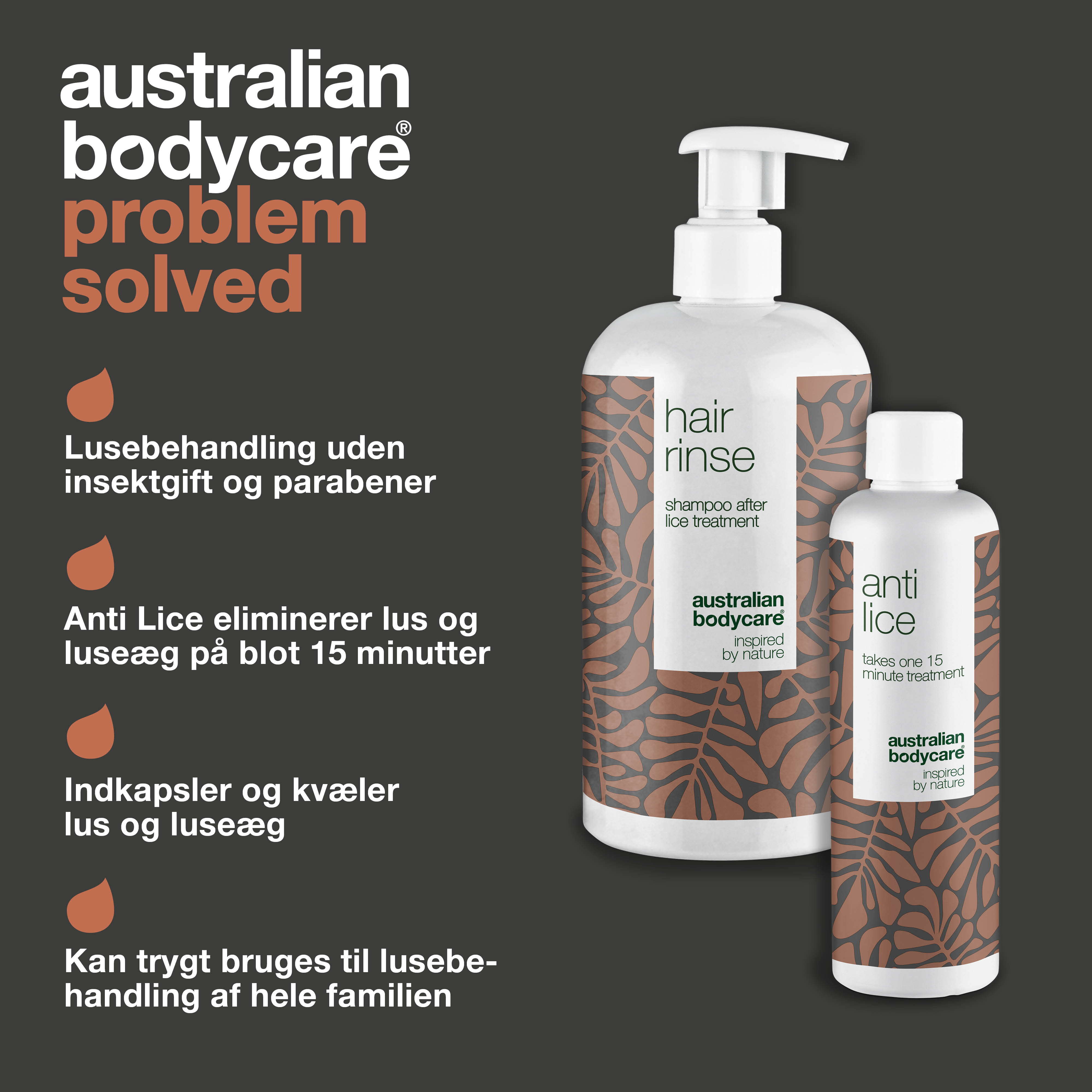 XL luseprodukter til lusebehandling — XL lusekur + XL luseshampoo fjerner og forebygger problemer med lus