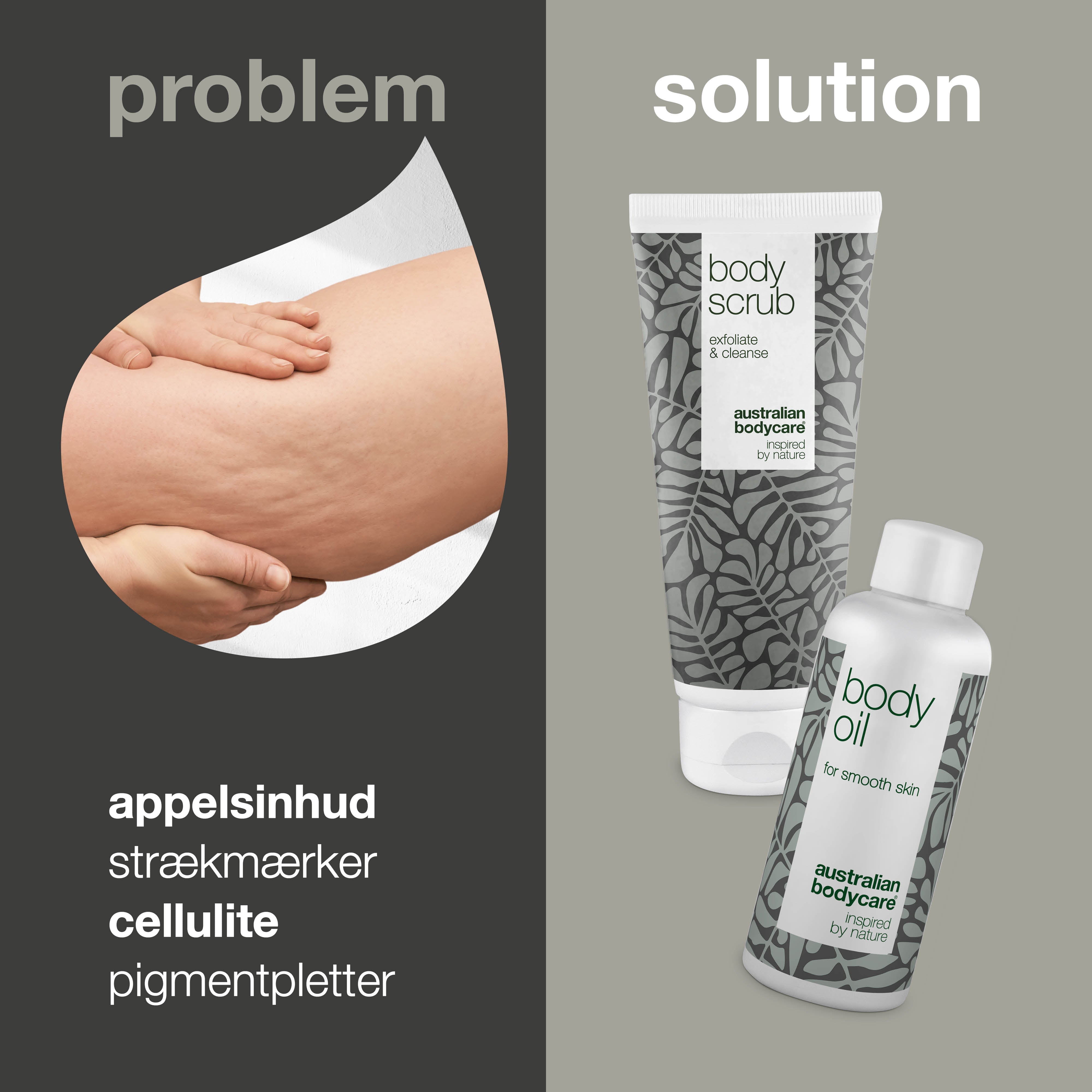 2-pak til appelsinhud — 2 produkter til at mindske synligheden af appelsinhud og cellulite