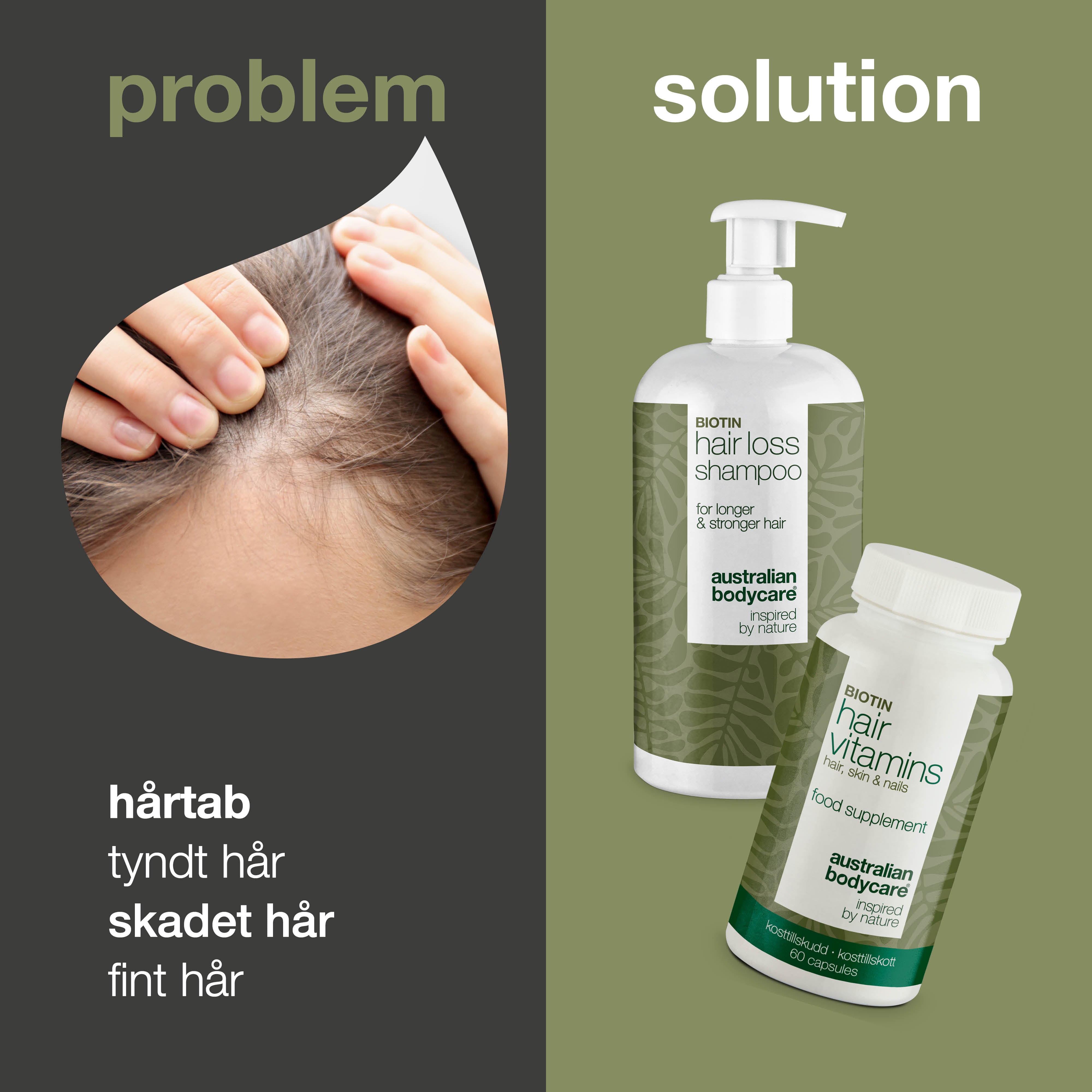Shampoo og hårvitaminer til håret — Produkter til at vedligeholde et normalt hår
