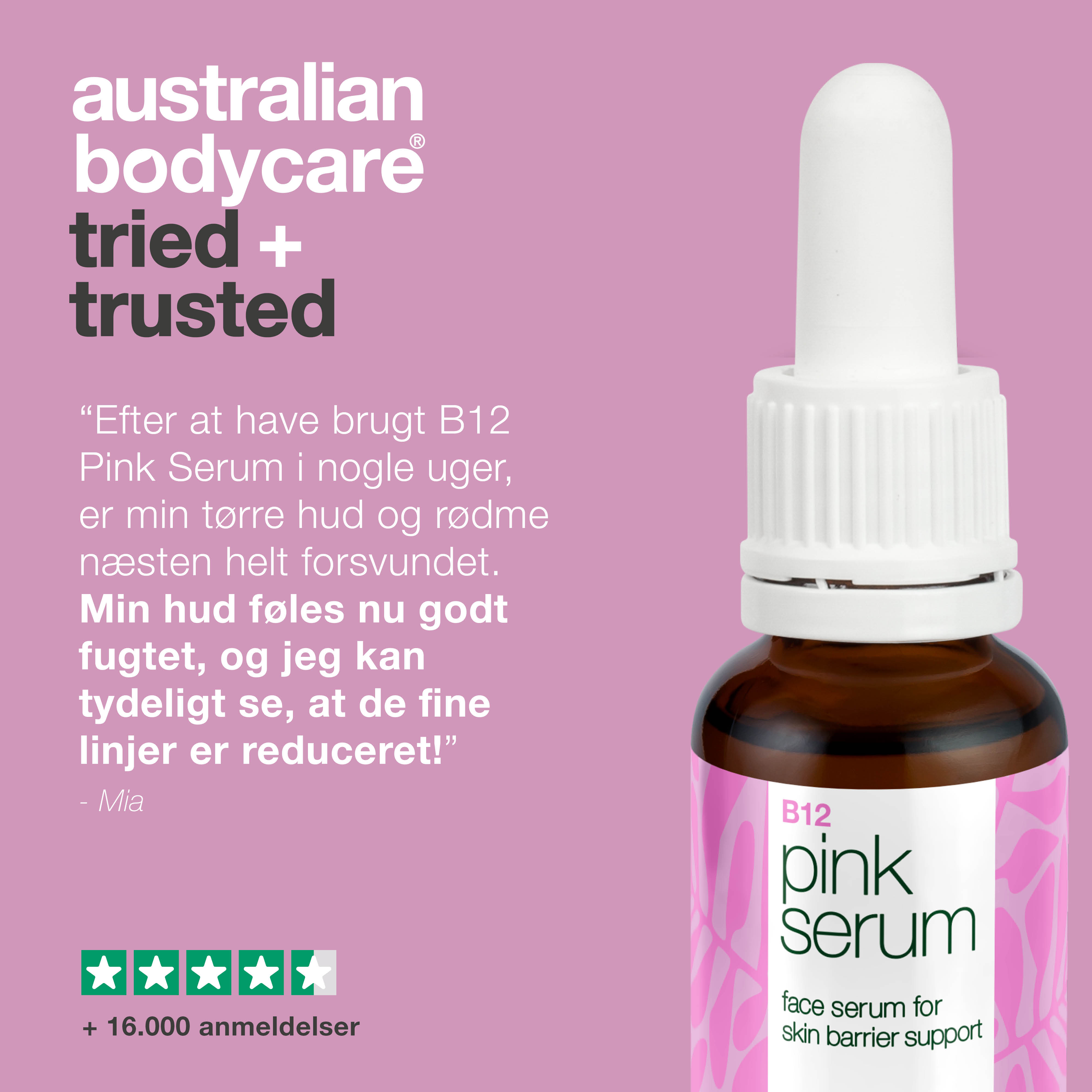 Vitamin B12 Pink Serum – Reducerer rødme og giver sund glød — B12 Pink Serum styrker hudbarrieren, reducerer rødme og aldringstegn. For en blød og strålende hud.