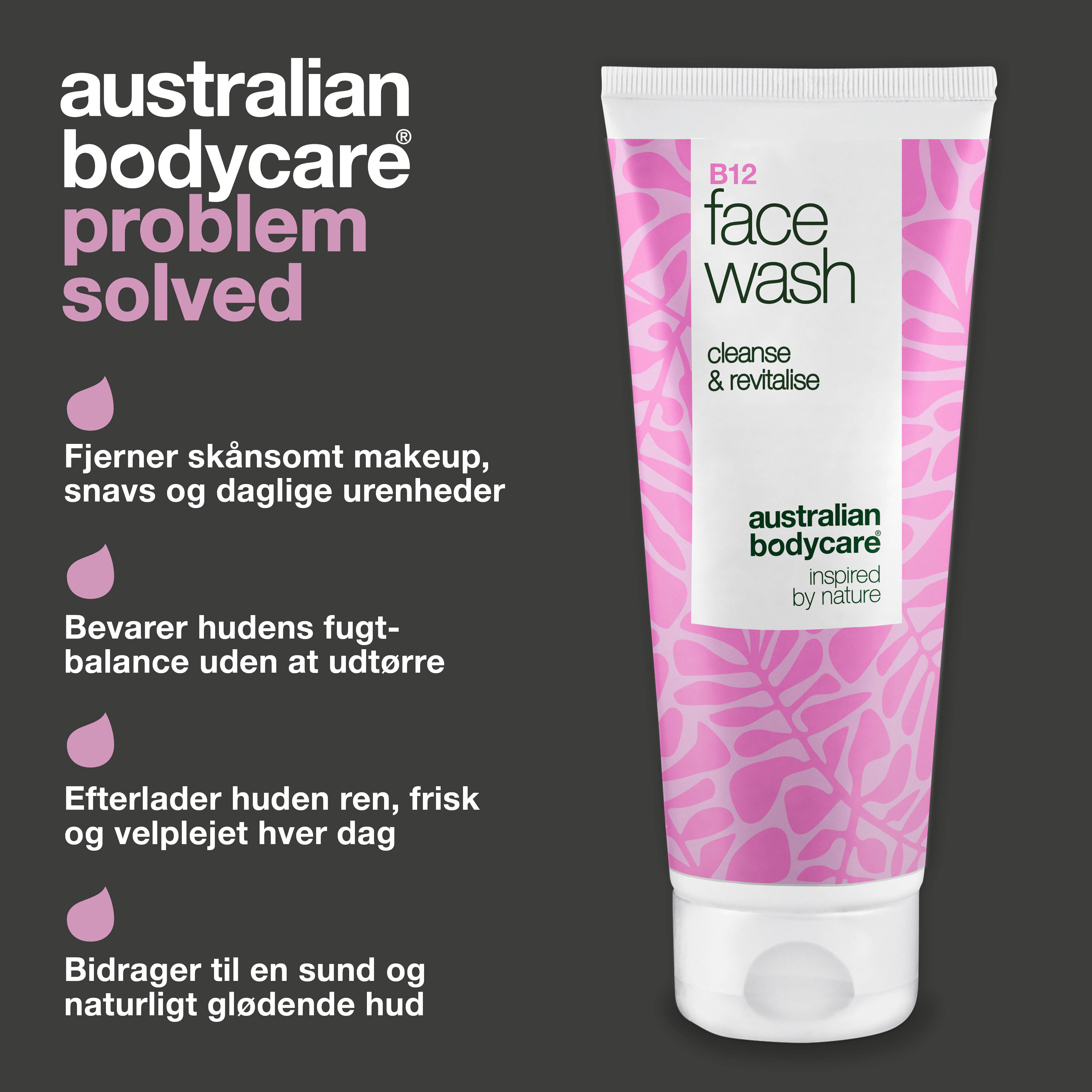 B12 Face Wash – Daglig ansigtsrens mod snavs og urenheder — Effektiv B12 ansigtsvask, der fjerner makeup og urenheder. Få en ren og velplejet hud med naturlig glød.