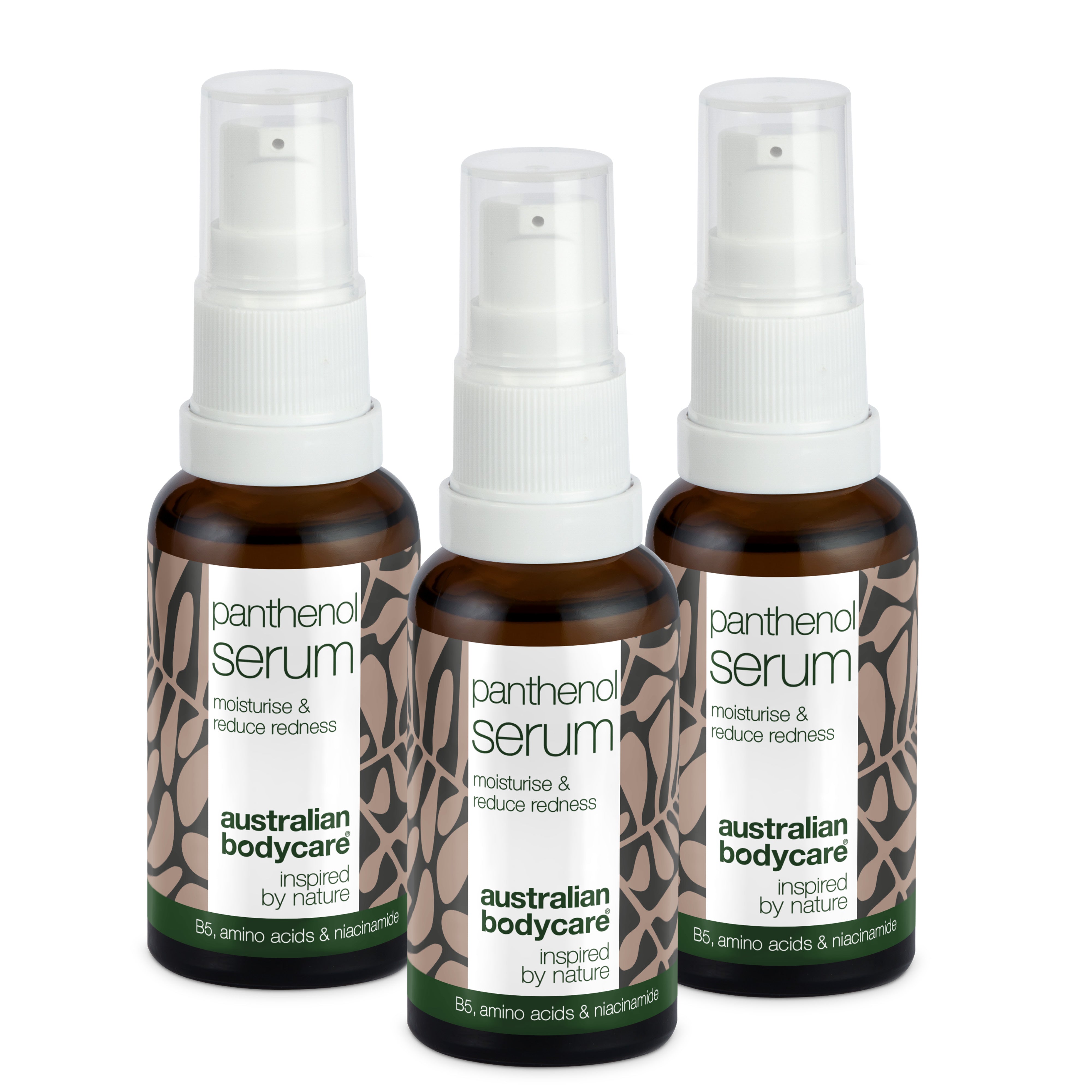 Panthenol Serum – Pleje mod rødme, rosacea & tør hud — Panthenol Serum fugter og beroliger rødme, rosacea & tør hud. Styrker hudbarrieren og reducerer irritation. Perfekt til sensitiv hud.