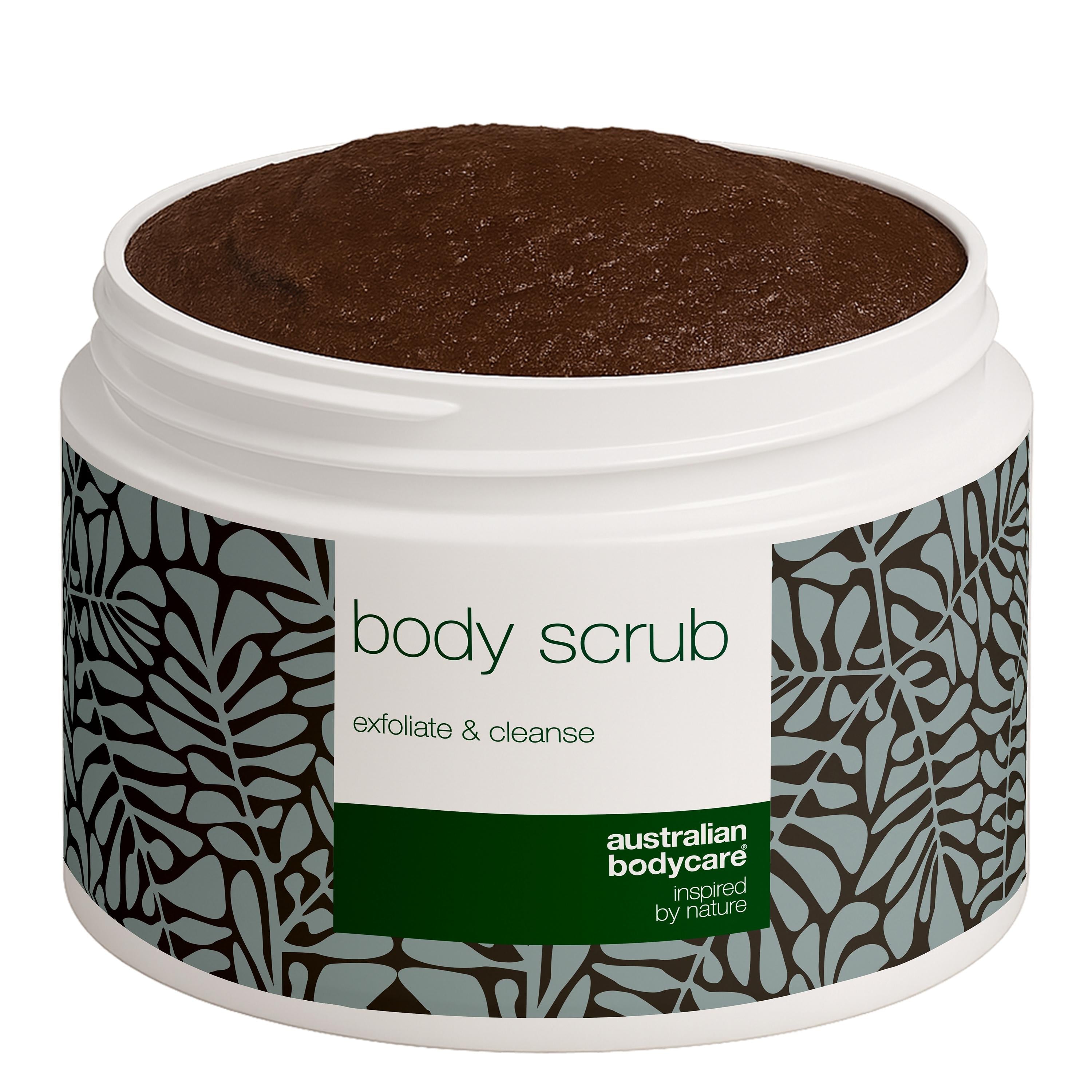 Body Scrub til bumser og uren hud på kroppen — Eksfoliering med 100% naturlig Tea Tree Oil - Også til intim brug