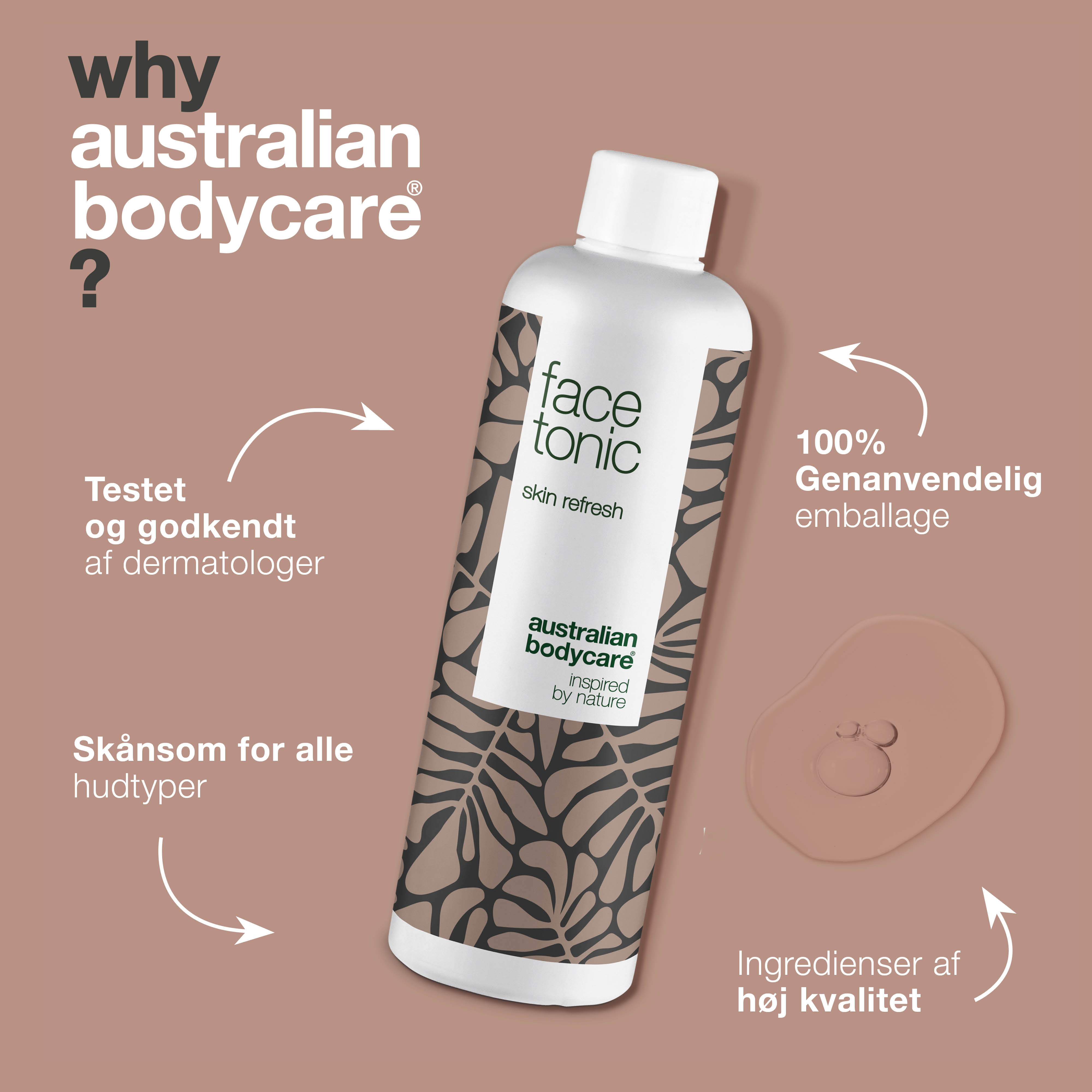 Skin tonic til daglig dybderens — Dybderensende tonic med Tea Tree Oil mod bumser og hudorme