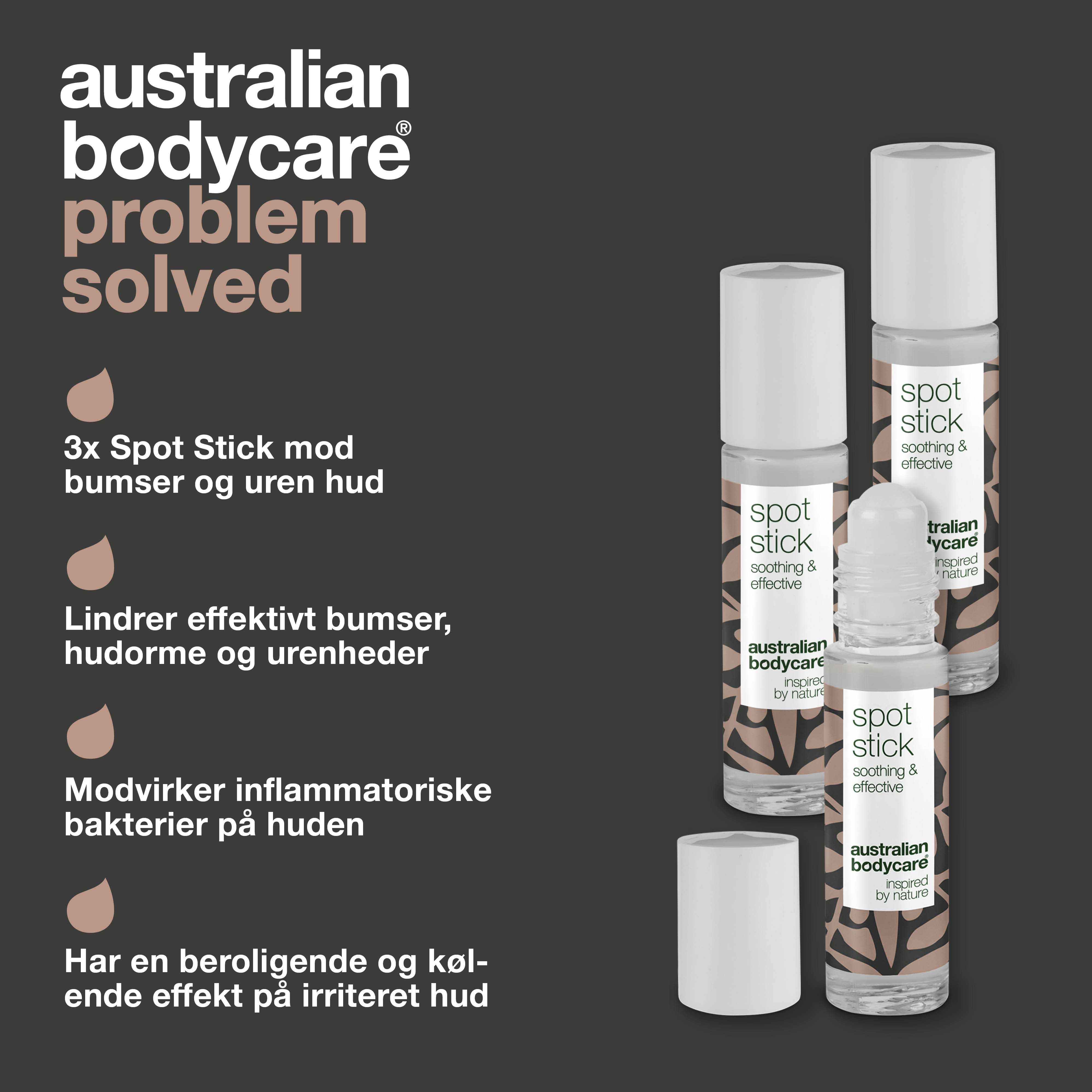 3 stk. Spot Stick til bumser og uren hud — Effektiv mod bumser, uren hud og hudorme