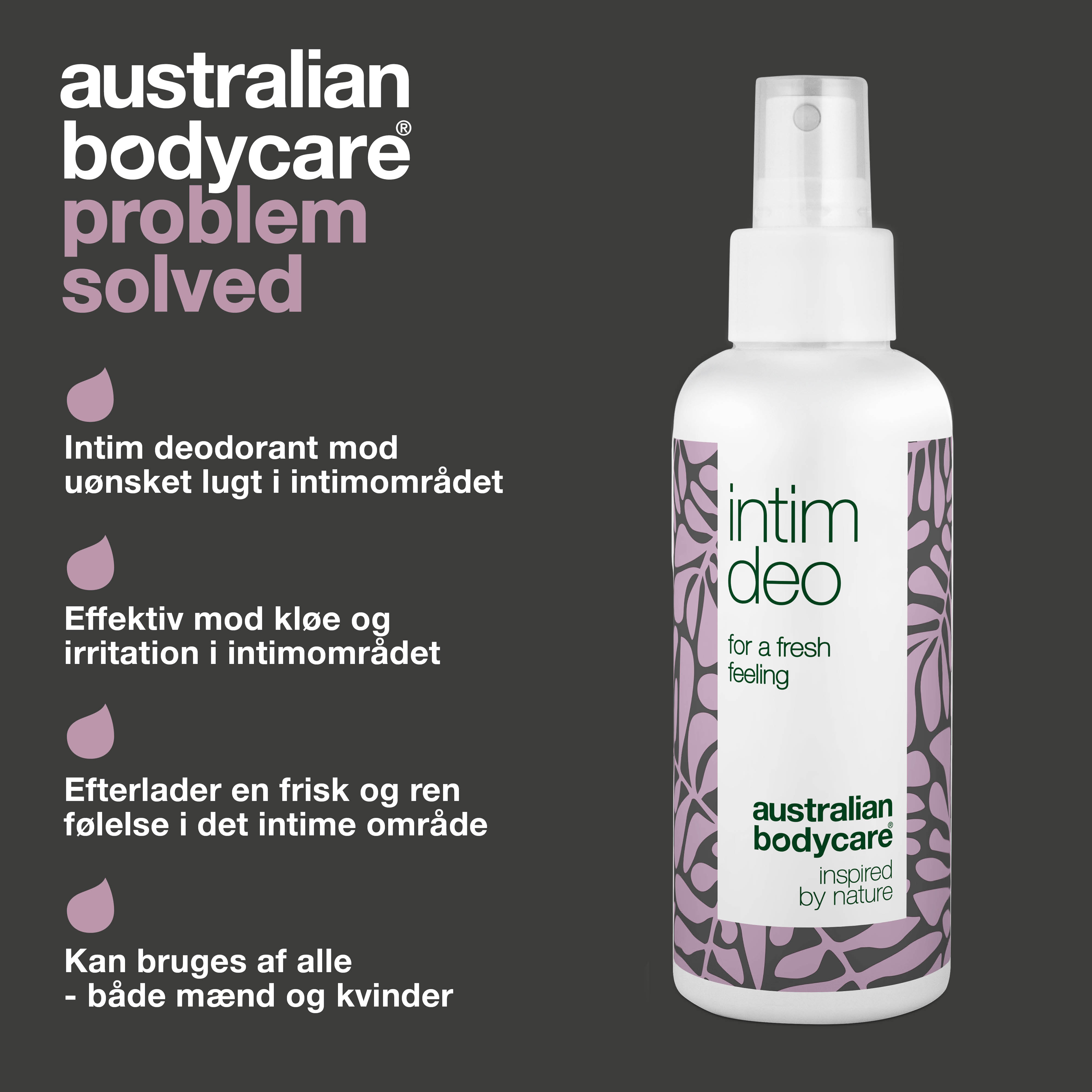 Intim Deo mod uønsket lugt — Intim deodorant modvirker lugt fra underliv og irritation i intimområdet