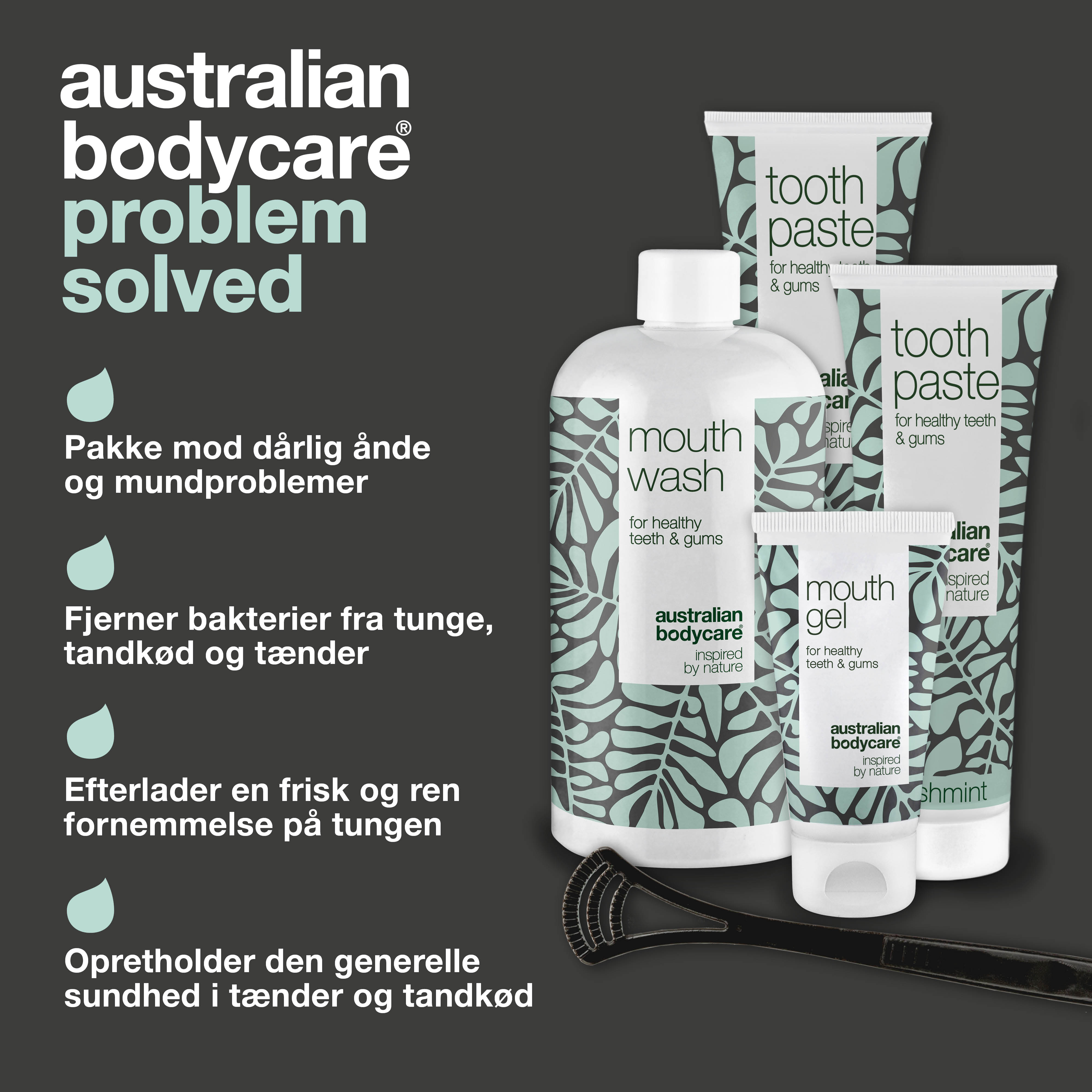 Start kit - 5 mundprodukter — Startpakke til god mundhygiejne og pleje ved paradentose og dårlig ånde