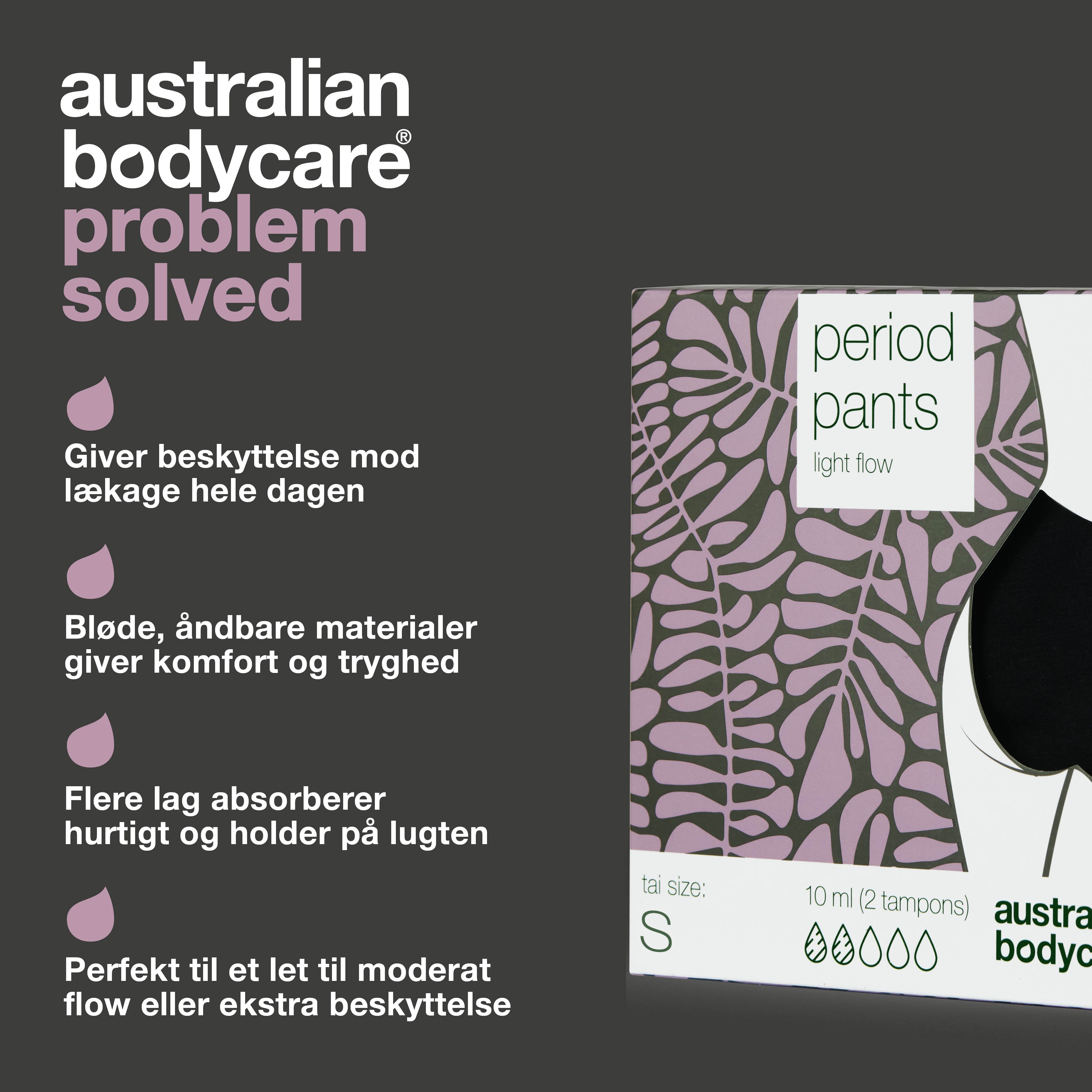 Menstruationstrusser – Slip for tamponer og bind — Prøv menstruationstrusser, der holder dig tør og beskytter mod lækager. Komfortable og perfekte til dag og nat.