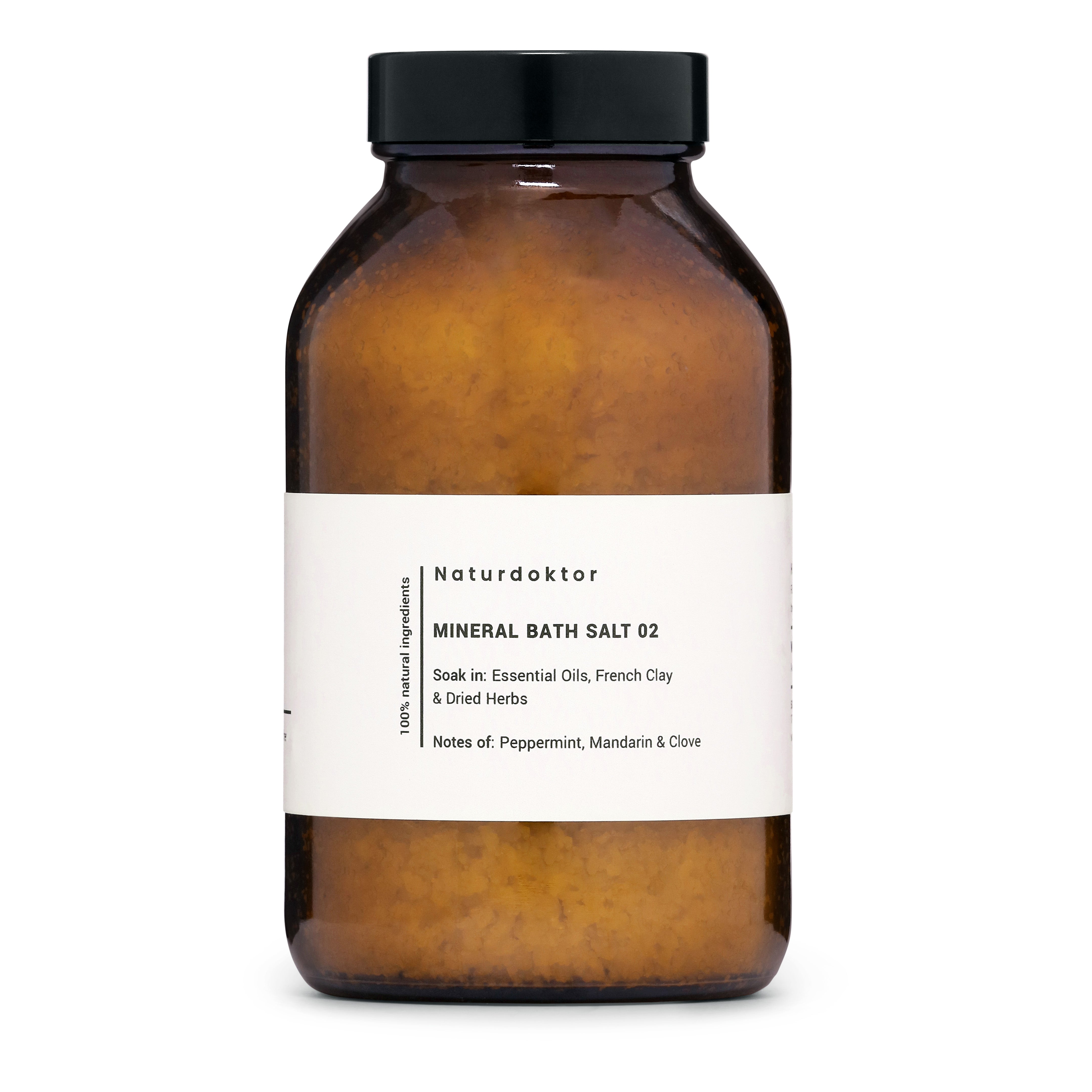 Naturdoktor badesalt 03 - Mineralbadesalt - Sandeltræ, bergamot & eukalyptus  - 500 g .