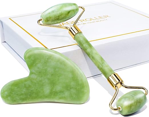 BAIMEI Gua Sha sten + jade roller